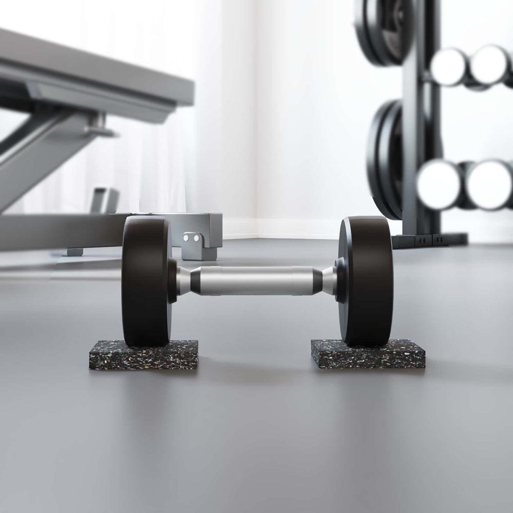 Vidaxl rubberen roller zwart rubber