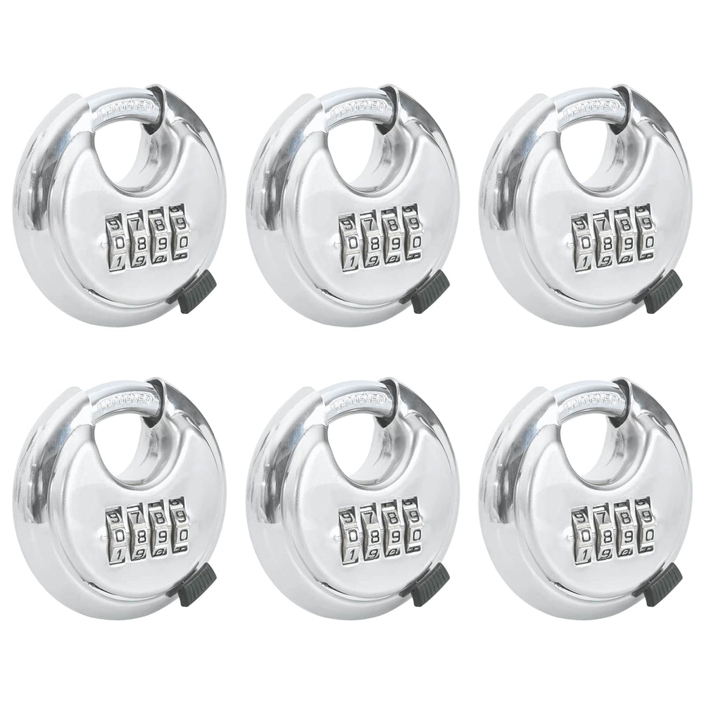 Vidaxl discusloten met sleutels 6 pcs zilver 7 x 2,3 x 7 cm