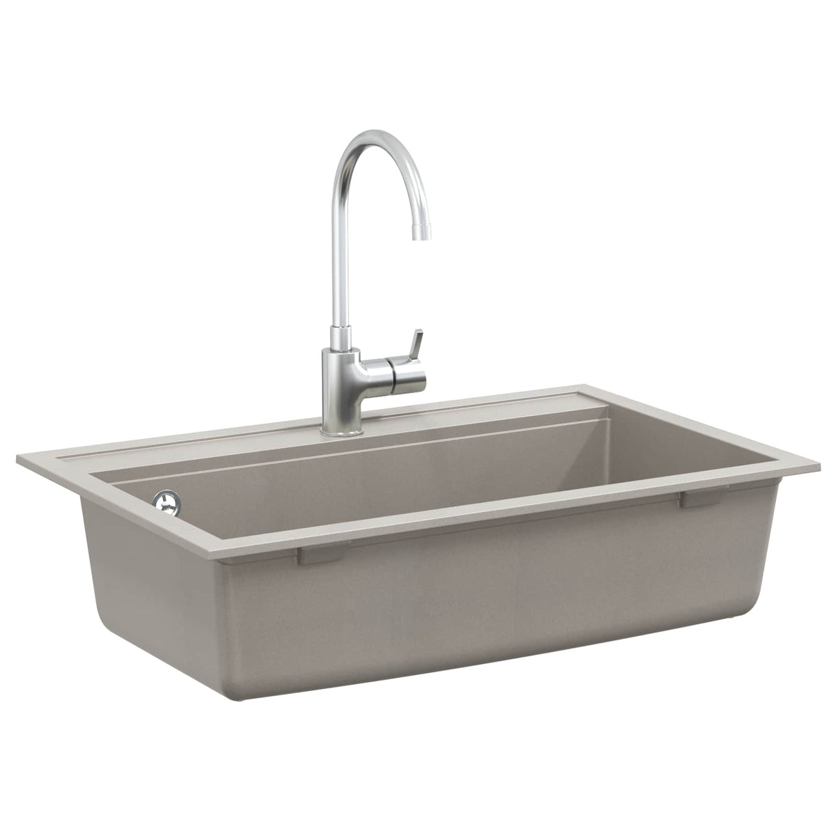 Vidaxl wasbak graniet 795 x 505 mm grijs