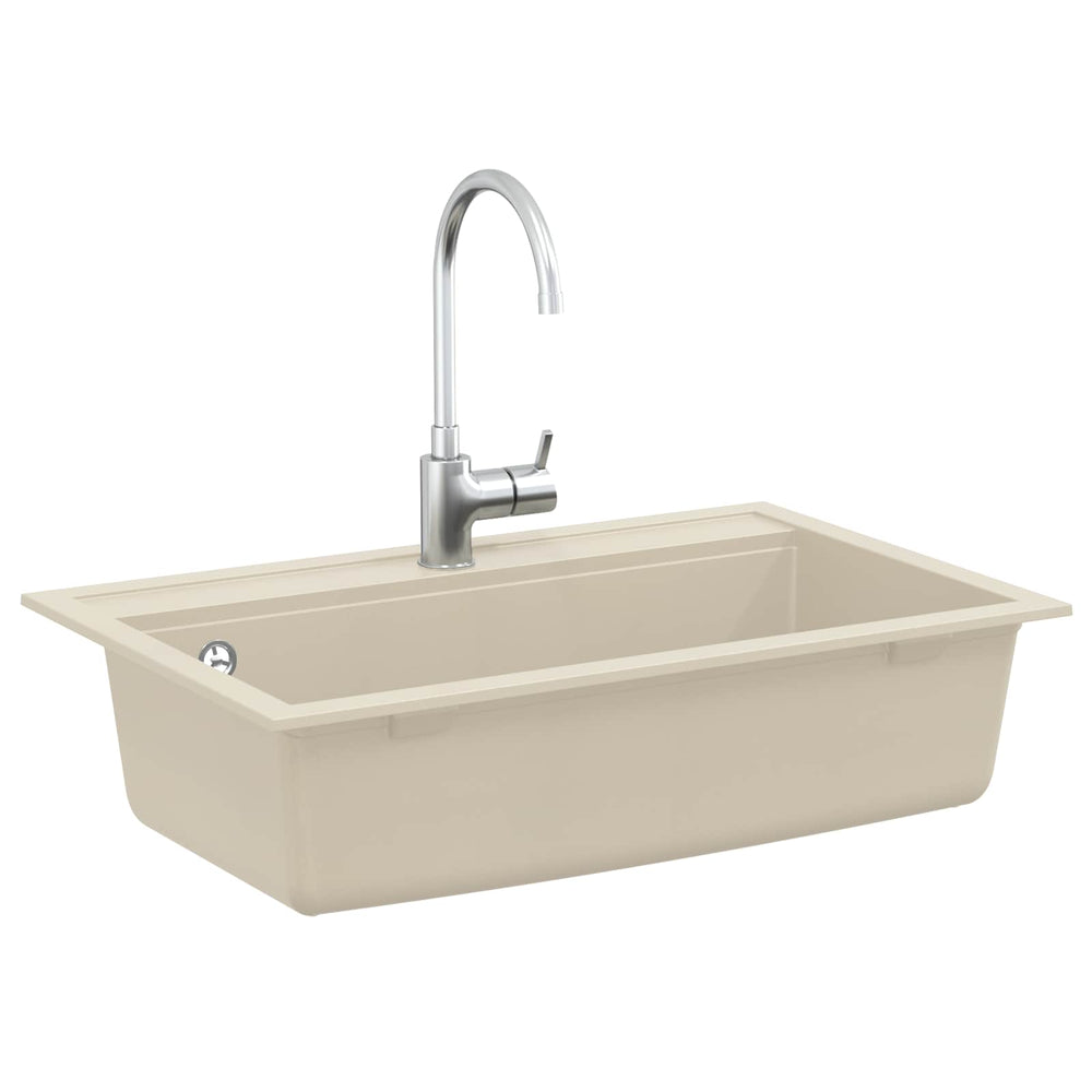 Vidaxl wasbak beige 795 x 505 mm graniet