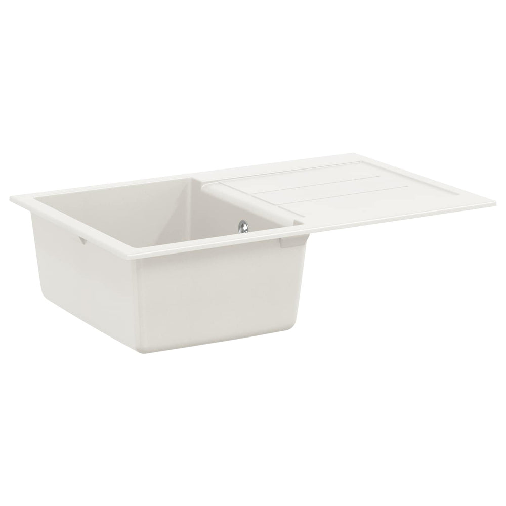 Vidaxl wasbak wit 780 x 500 mm 80% kwarts en 20% hars