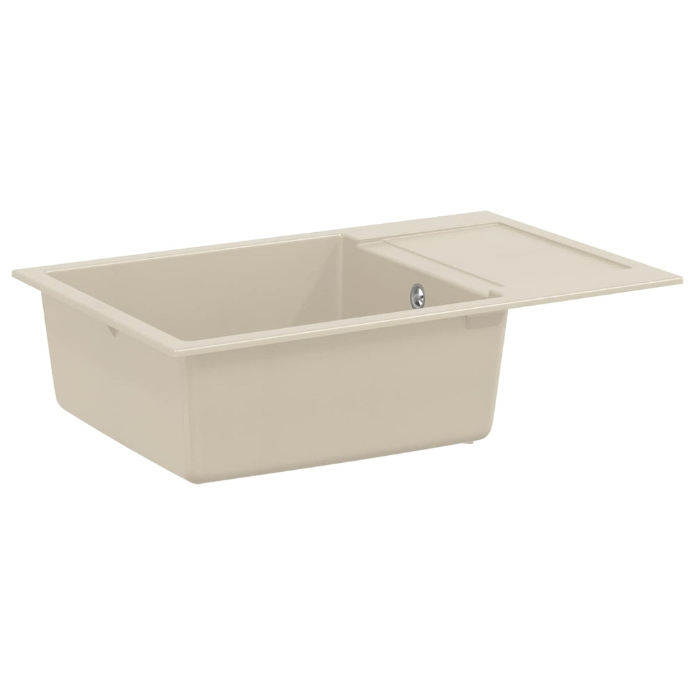 Vidaxl wasbak beige 780 x 500 mm 80% kwarts en 20% hars