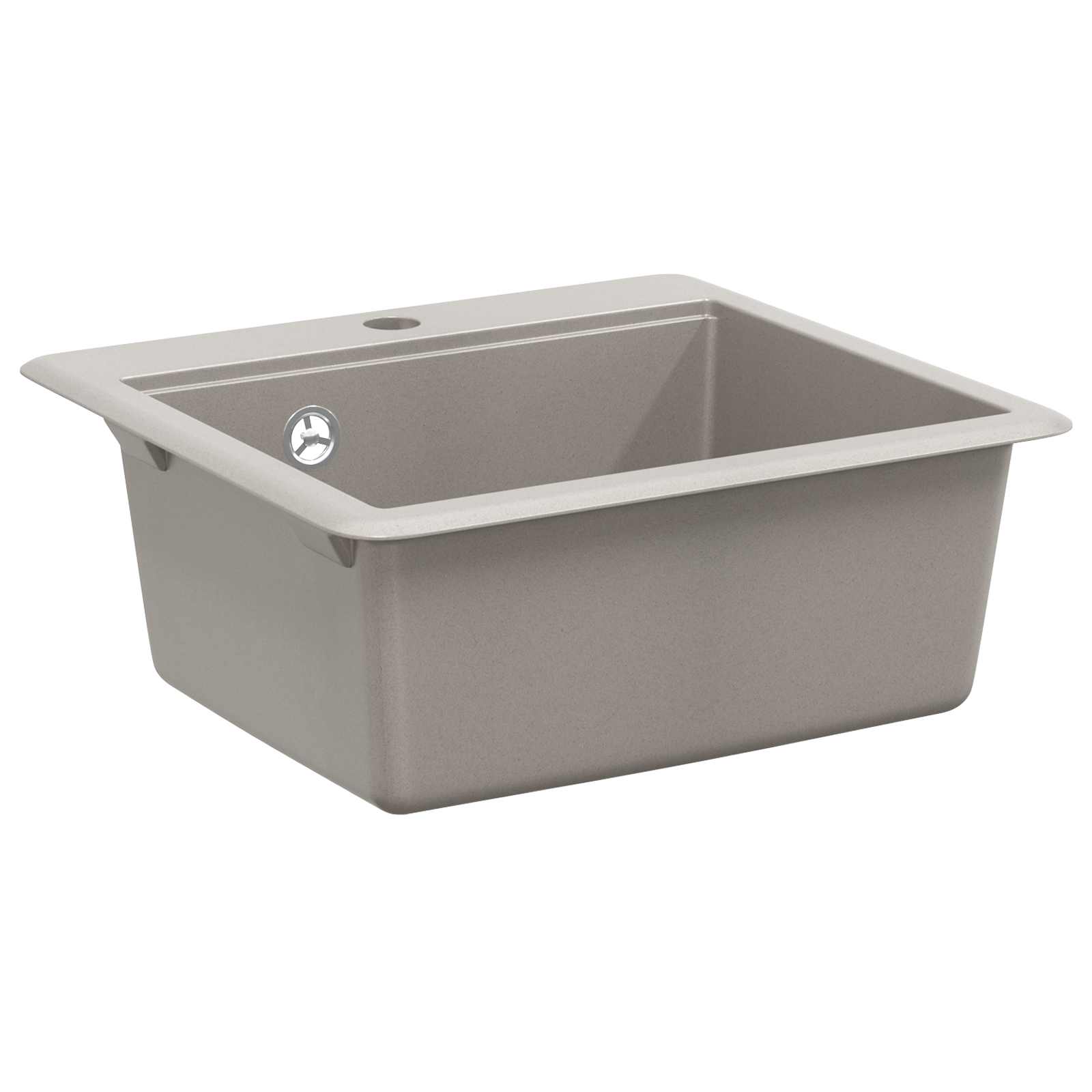 Vidaxl wasbak 80% kwarts en 20% hars 470 x 440 mm grijs