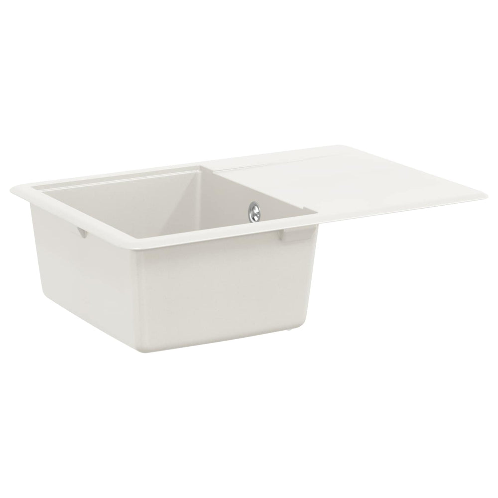 Vidaxl wasbak wit 670 x 460 mm 80% kwarts en 20% hars