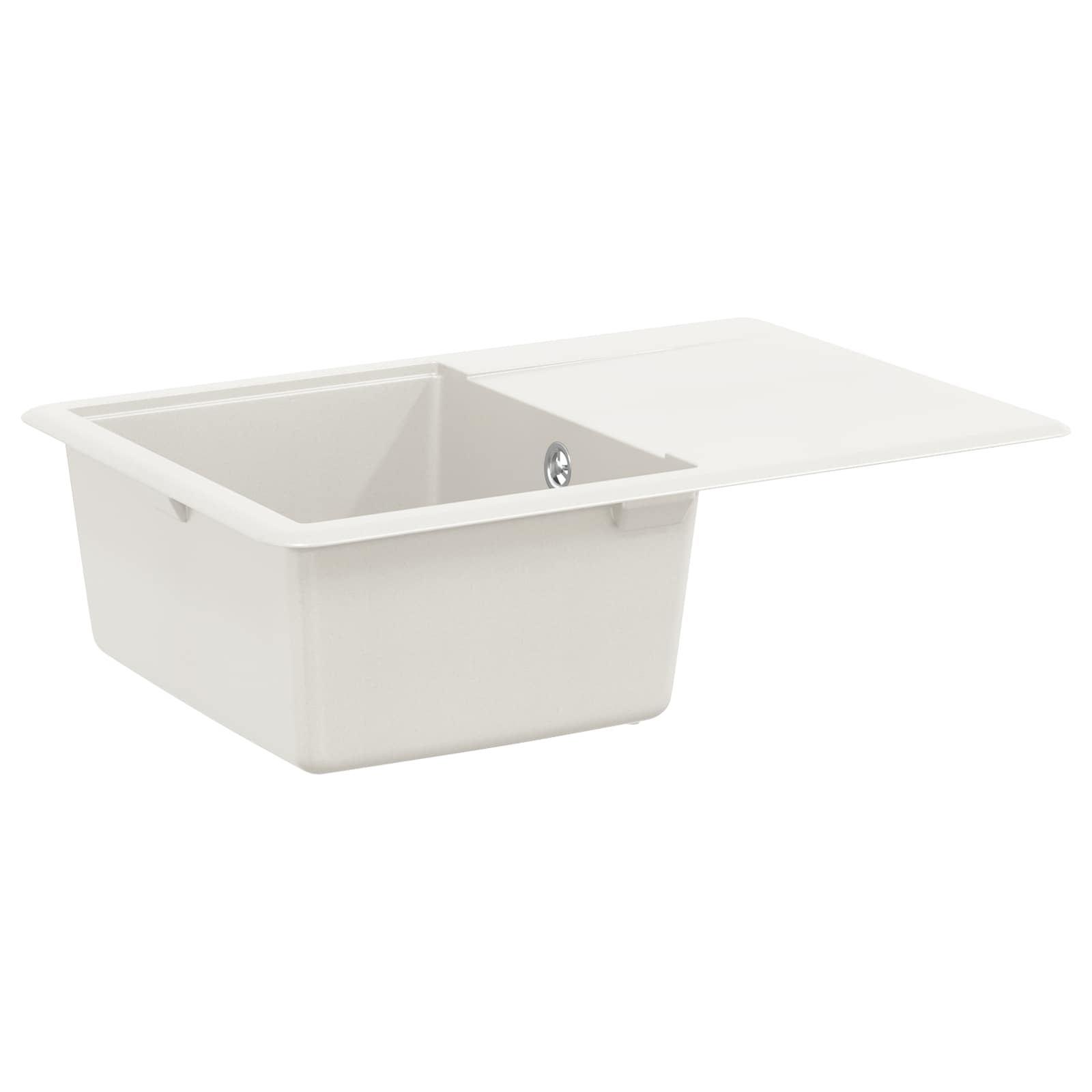 Vidaxl wasbak 80% kwarts en 20% hars 670 x 460 mm wit