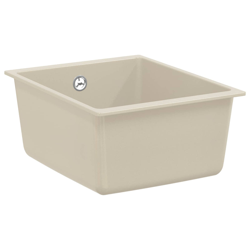 Vidaxl wasbak beige 370 x 460 mm 80% kwarts en 20% hars