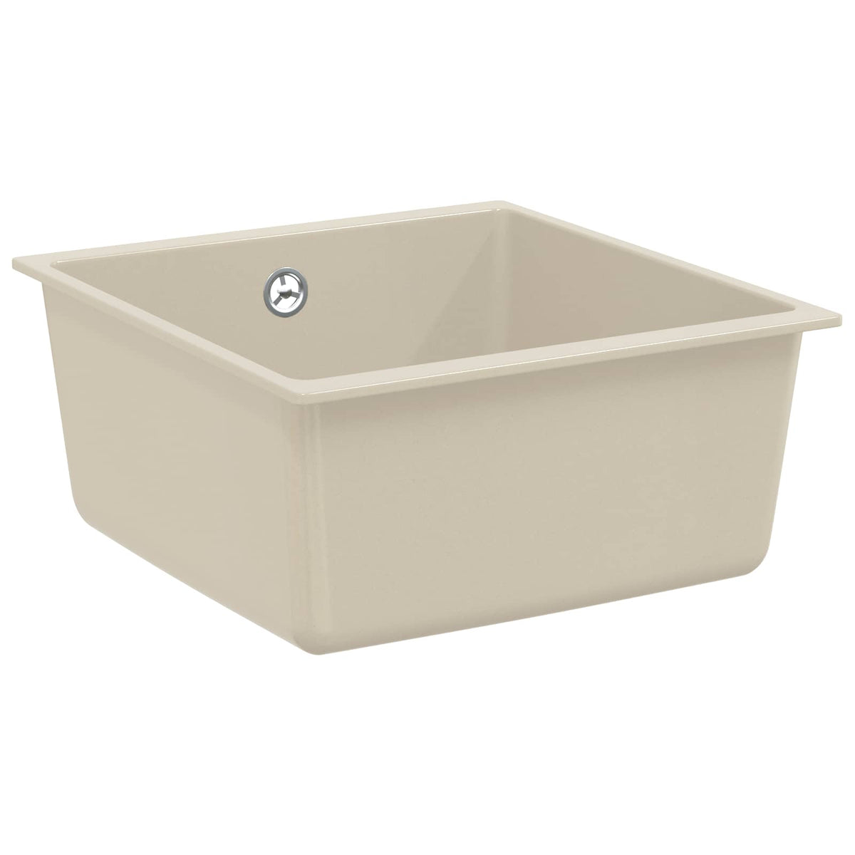 Vidaxl wasbak 80% kwarts en 20% hars 430 x 460 mm beige