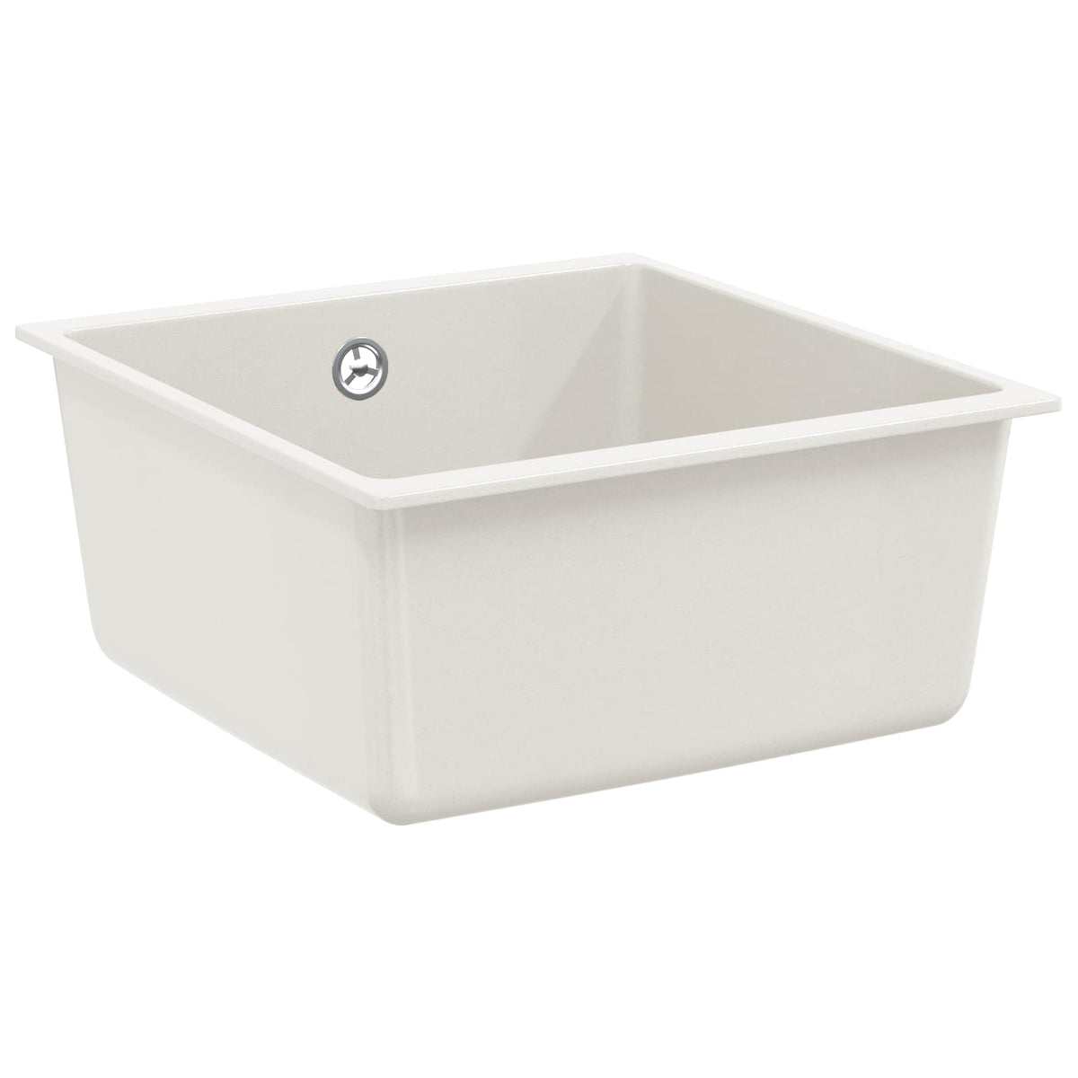 Vidaxl wasbak 80% kwarts en 20% hars 430 x 460 mm wit