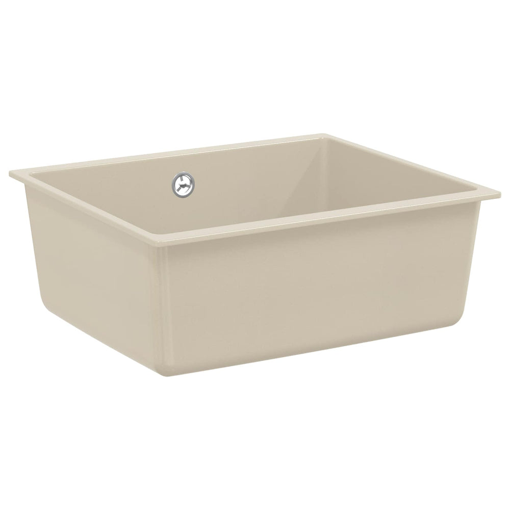 Vidaxl wasbak beige 530 x 460 mm 80% kwarts en 20% hars