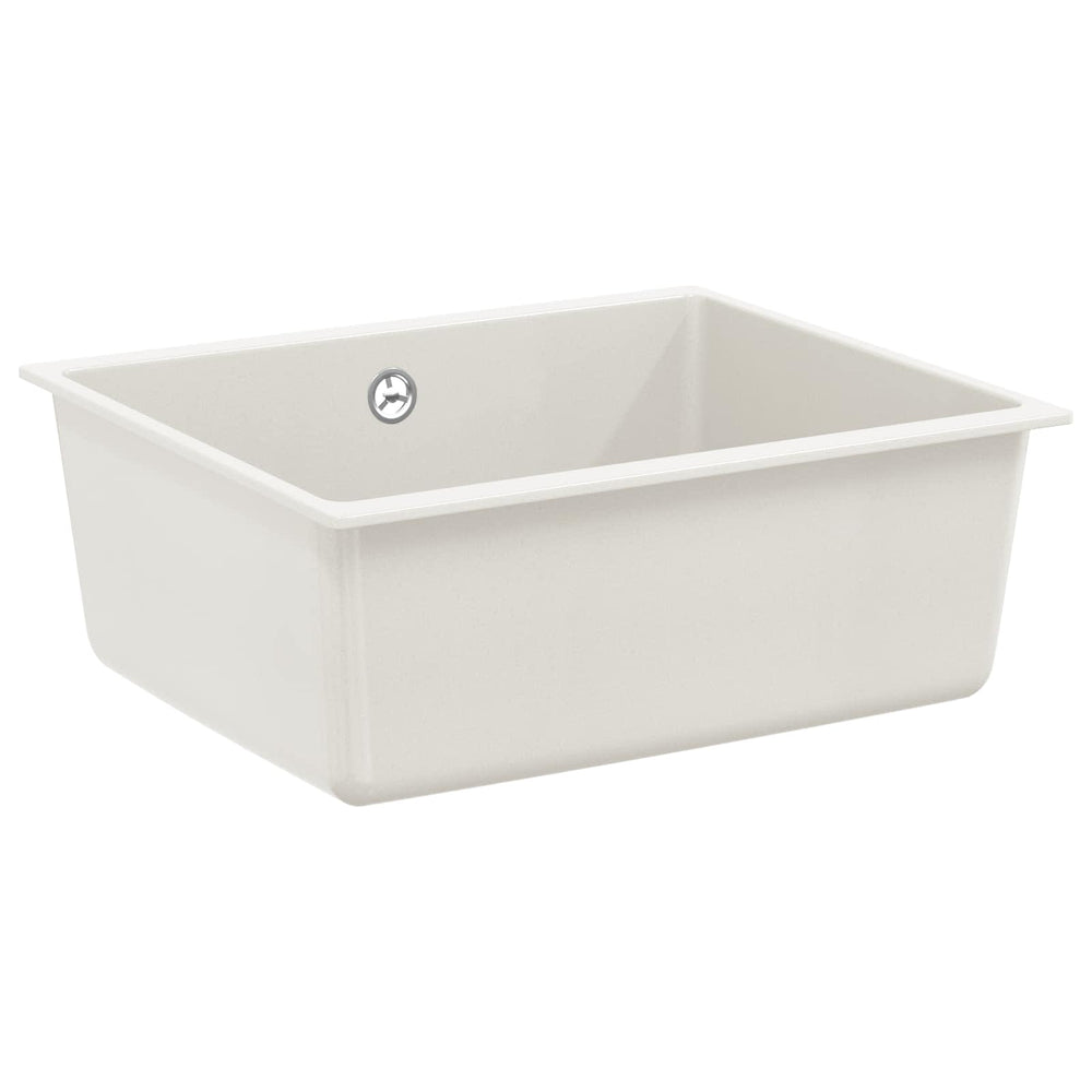 Vidaxl wasbak wit 530 x 460 mm 80% kwarts en 20% hars