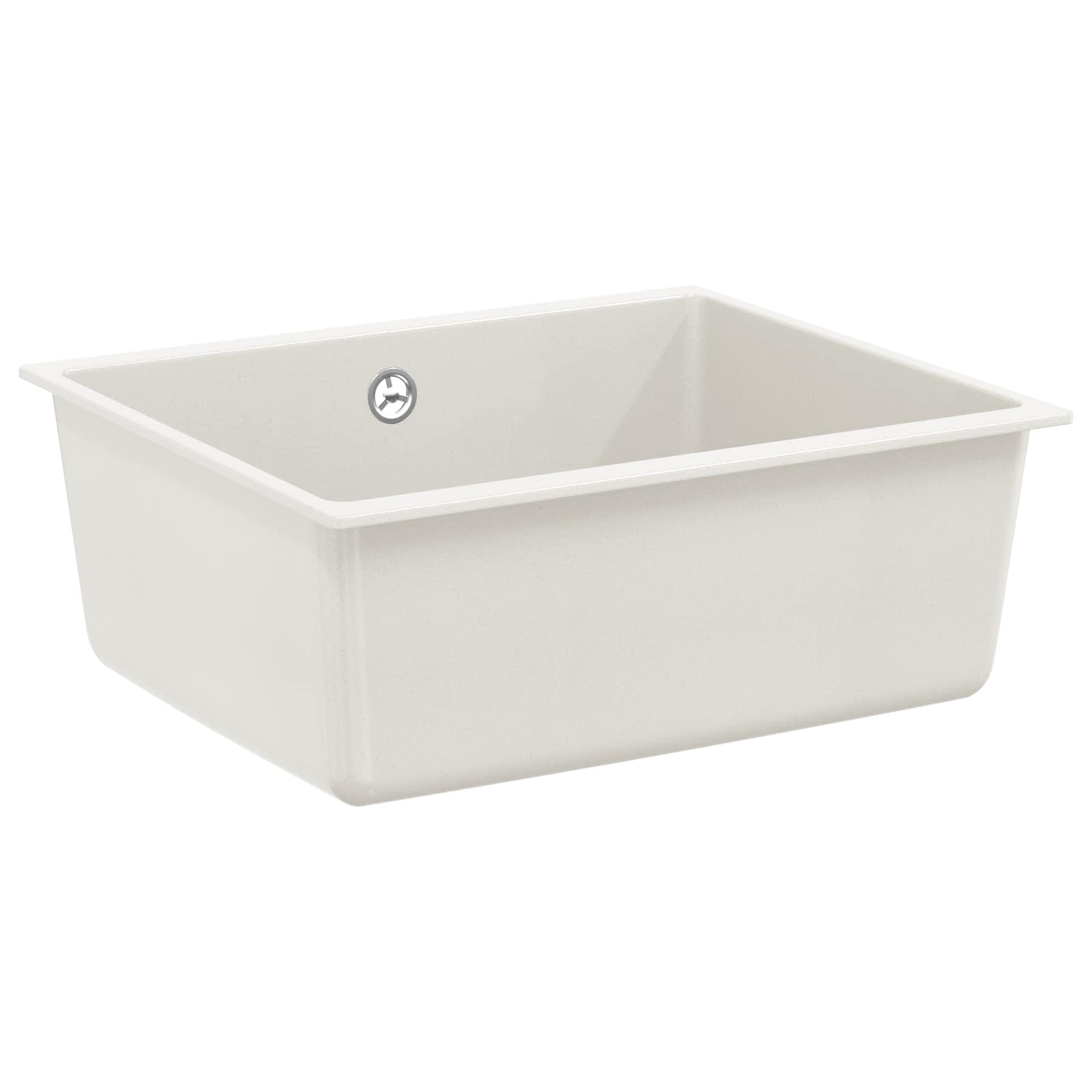 Vidaxl wasbak 80% kwarts en 20% hars 530 x 460 mm wit