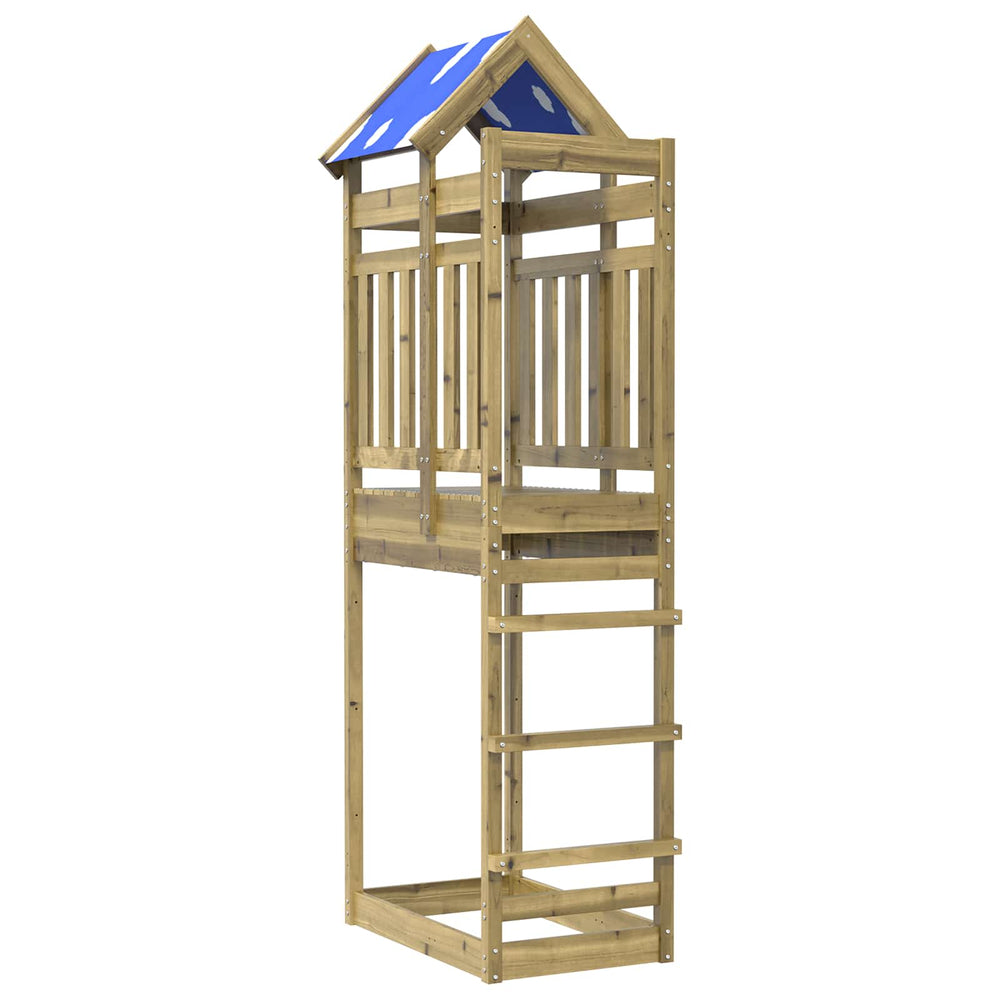 Vidaxl speeltoren bruin 52,5 x 85 x 239 cm massief geïmpregneerd hout
