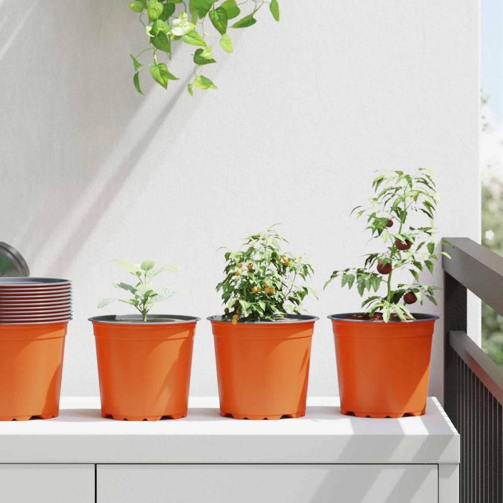 Vidaxl bloempot 50 pcs terracotta ø 15 x 13 cm kunststof