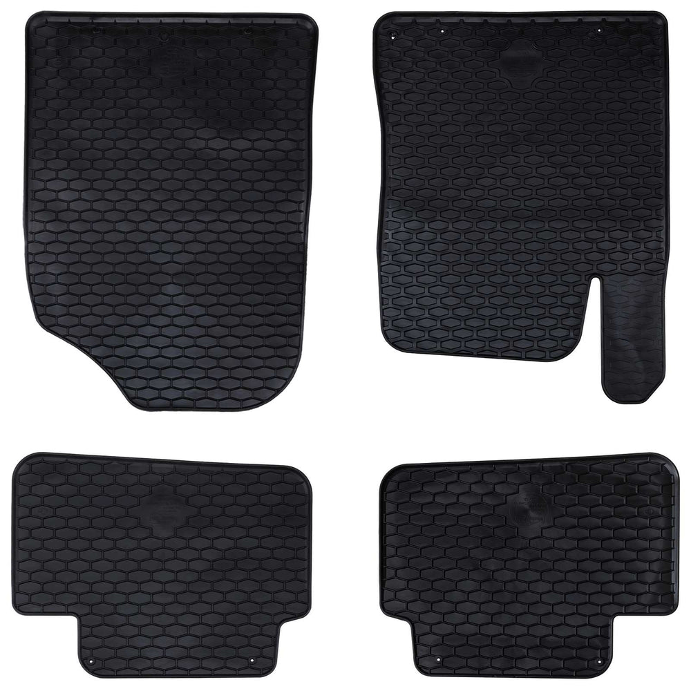 Vidaxl autobodemmat 4 pcs zwart tpe