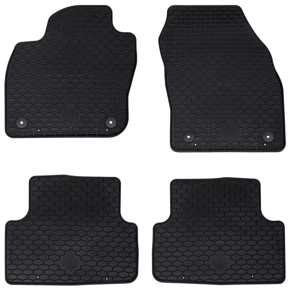 Vidaxl autobodemmat 4 pcs zwart vw t-cross tpe