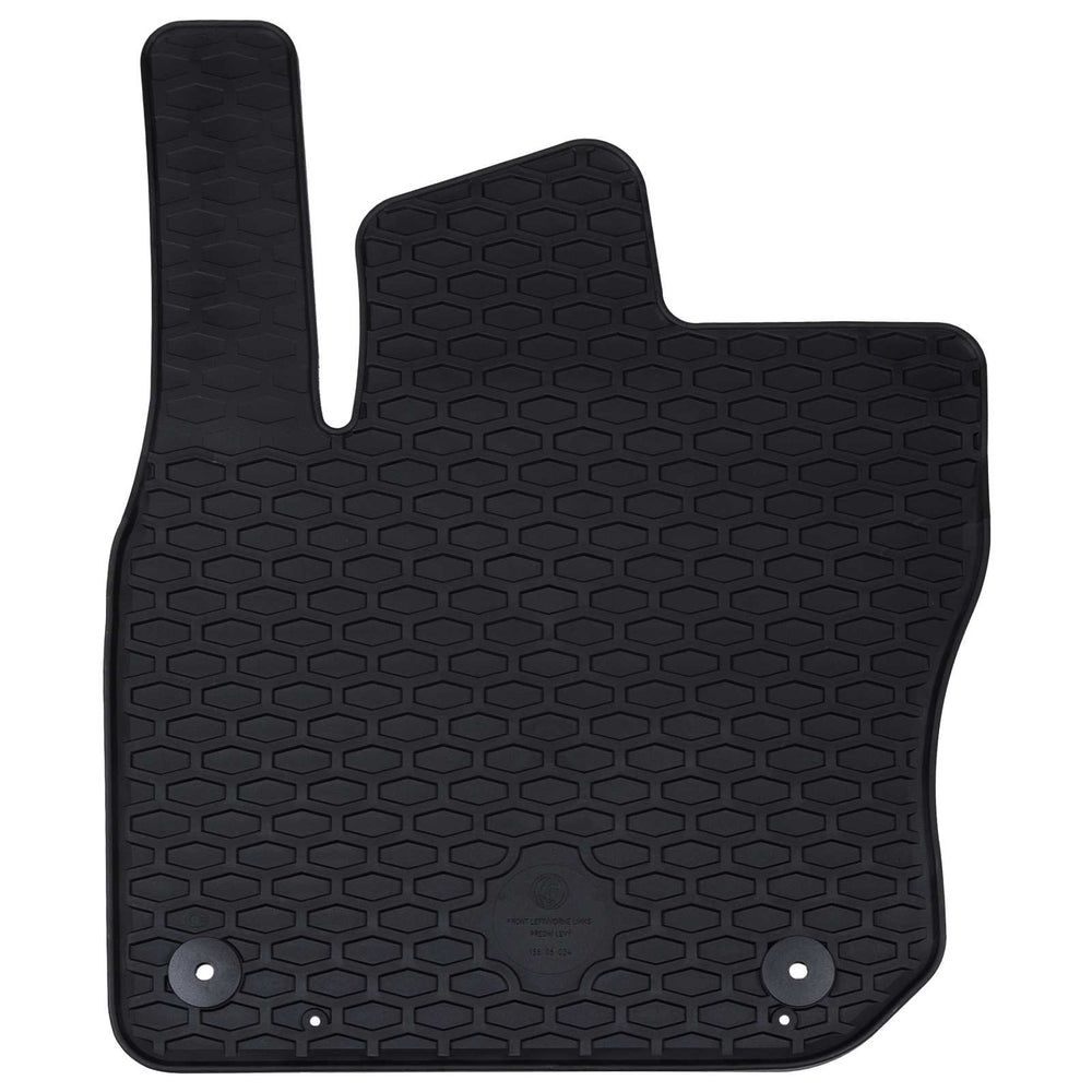 Vidaxl autobodemmat 4 pcs zwart škoda kodiaq tdi rubber