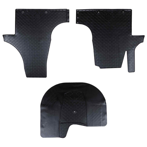 Vidaxl autobodemmat 3 st geschikt voor vw t5 2010-2015 rubber