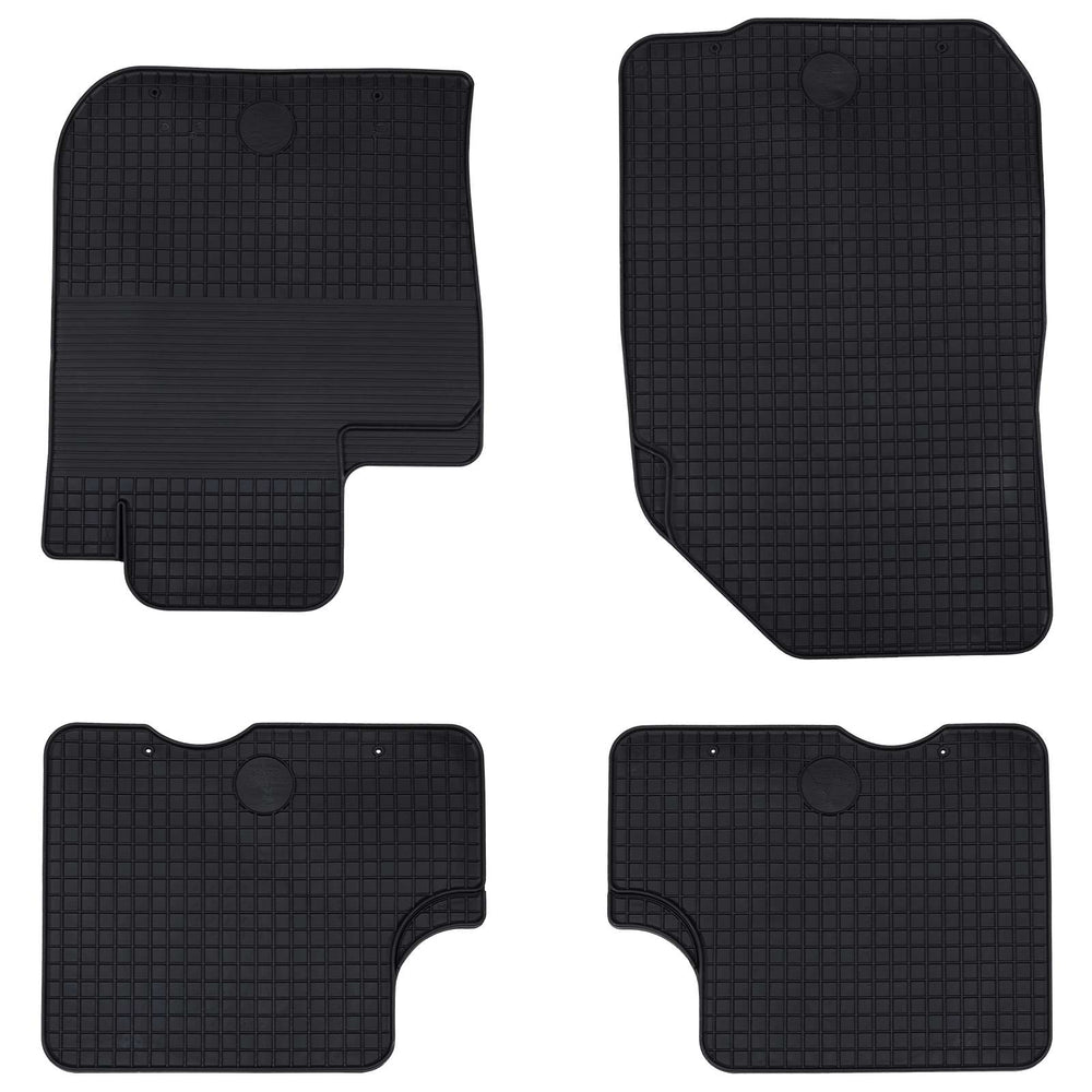 Vidaxl autobodemmat 4 pcs zwart tpe