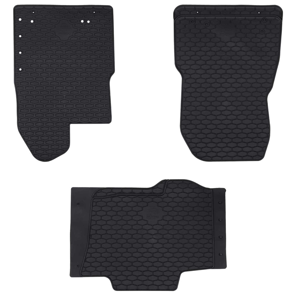 Vidaxl autobodemmat 3 pcs zwart tpe