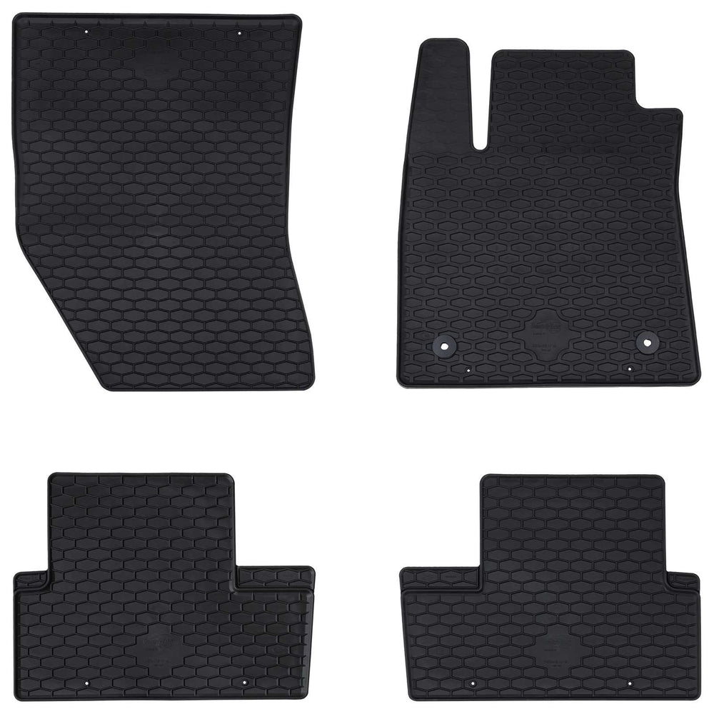 Vidaxl autobodemmat 4 pcs zwart geschikt voor renault megane iv tpe