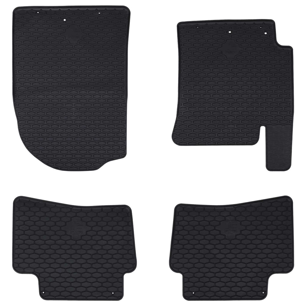 Vidaxl autobodemmat 4 pcs zwart geschikt voor kia rio, stonic tpe