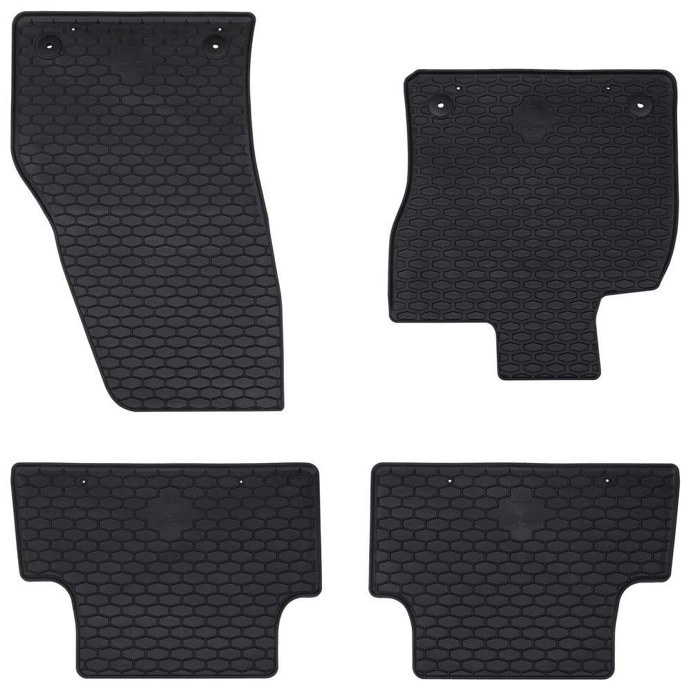 Vidaxl autobodemmat 4 pcs zwart geschikt voor t-roc cabrio tpe
