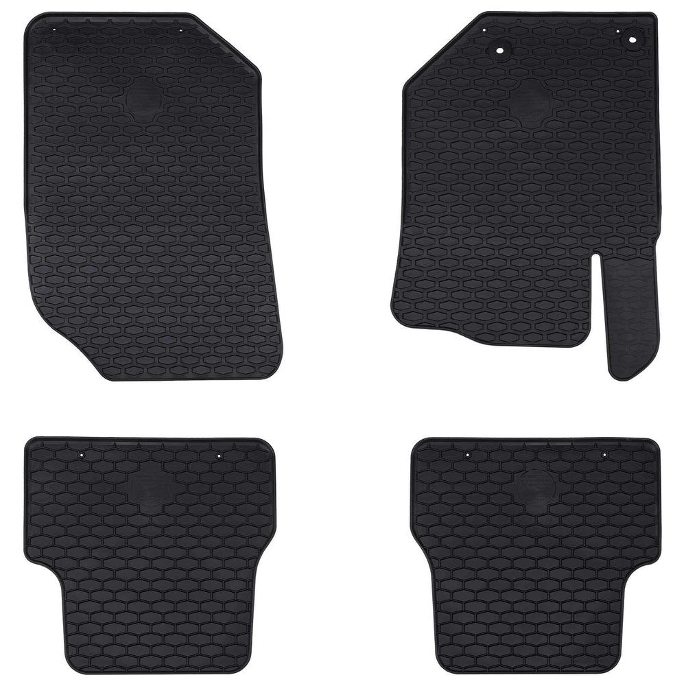 Vidaxl autobodemmat 4 pcs zwart tpe