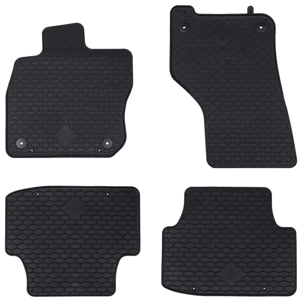 Vidaxl autobodemmat 4 pcs zwart geschikt voor vw golf viii variant tpe