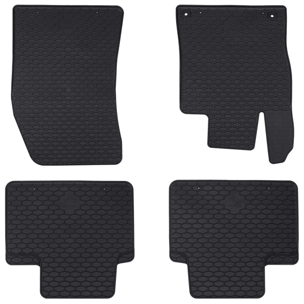 Vidaxl autobodemmat 4 pcs zwart tpe