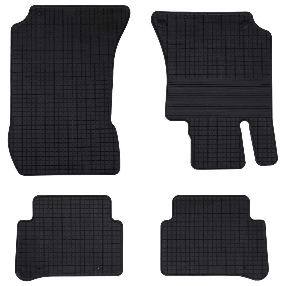 Vidaxl autobodemmat 4 pcs zwart geschikt voor mercedes e 09-16 rubber