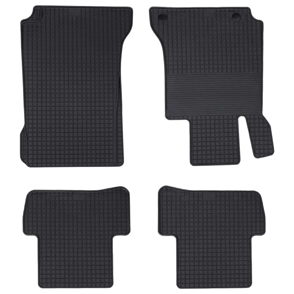 Vidaxl autobodemmat 4 pcs zwart geschikt voor c-class w205 4d achter