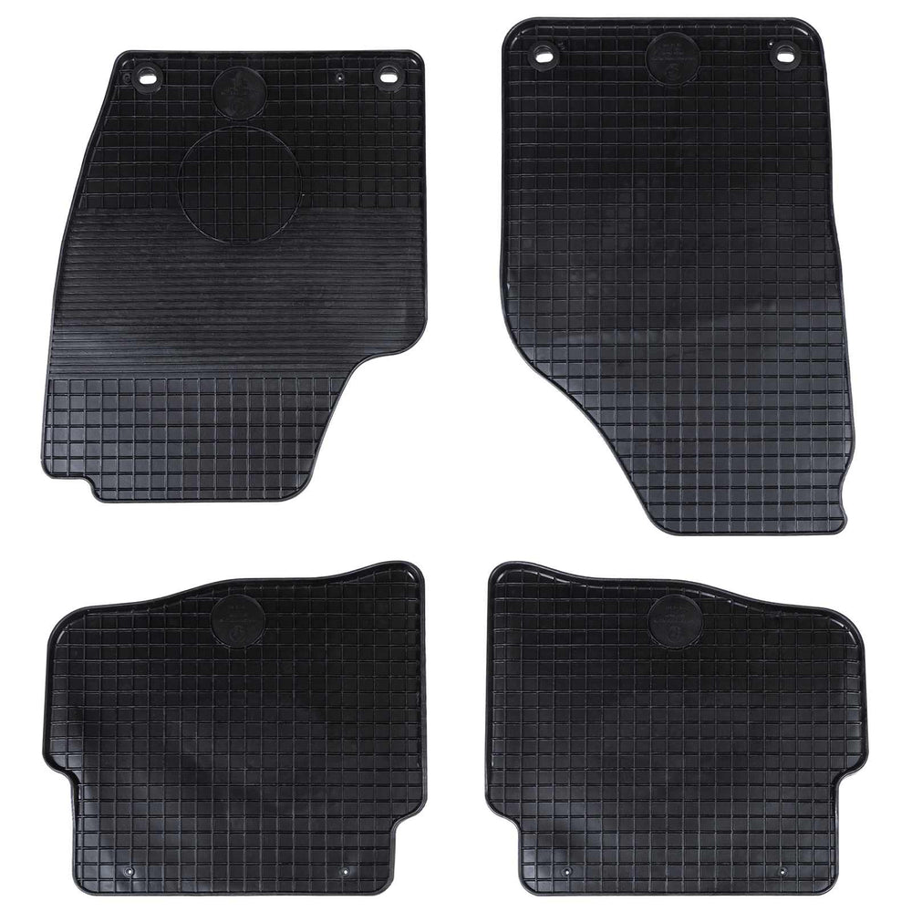 Vidaxl autobodemmat 4 pcs zwart geschikt voor vw polo 10 01-09 ns