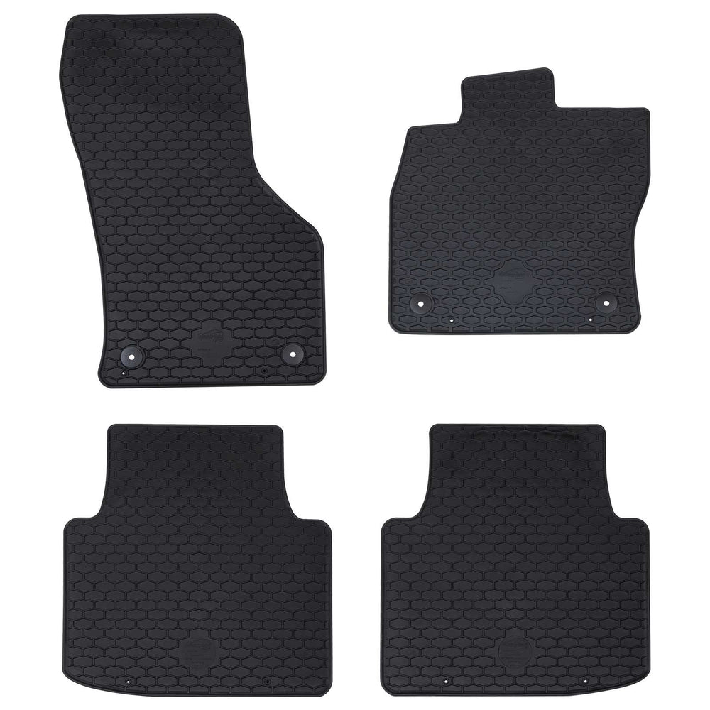 Vidaxl autobodemmat 4 pcs zwart geschikt voor vw arteon 4d achter tpe