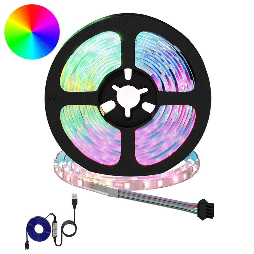 Vidaxl led-strip 2 pcs zwart en transparant 2500 mm koper en kunststof