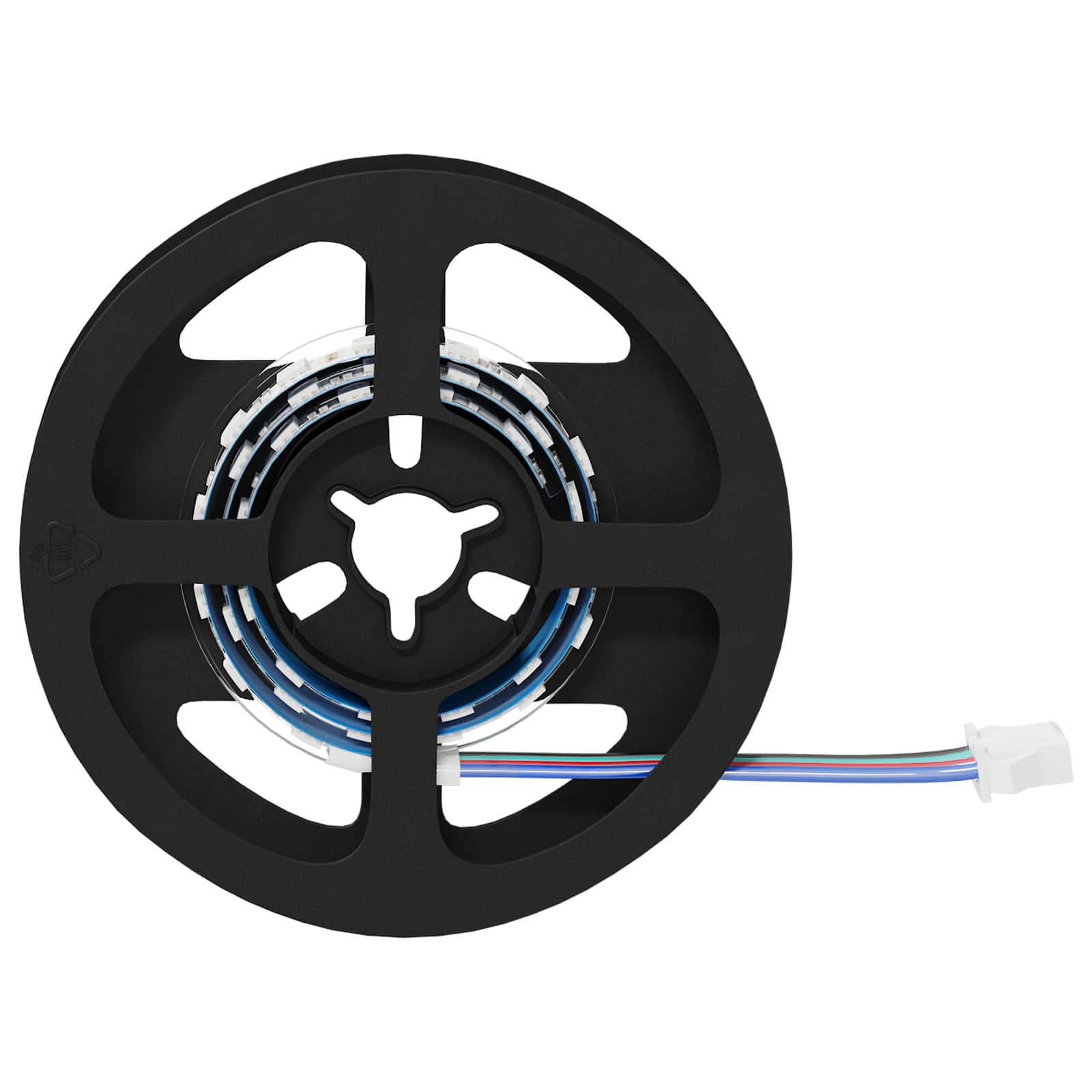 Vidaxl led-strip 2 st zwart en transparant koper en kunststof