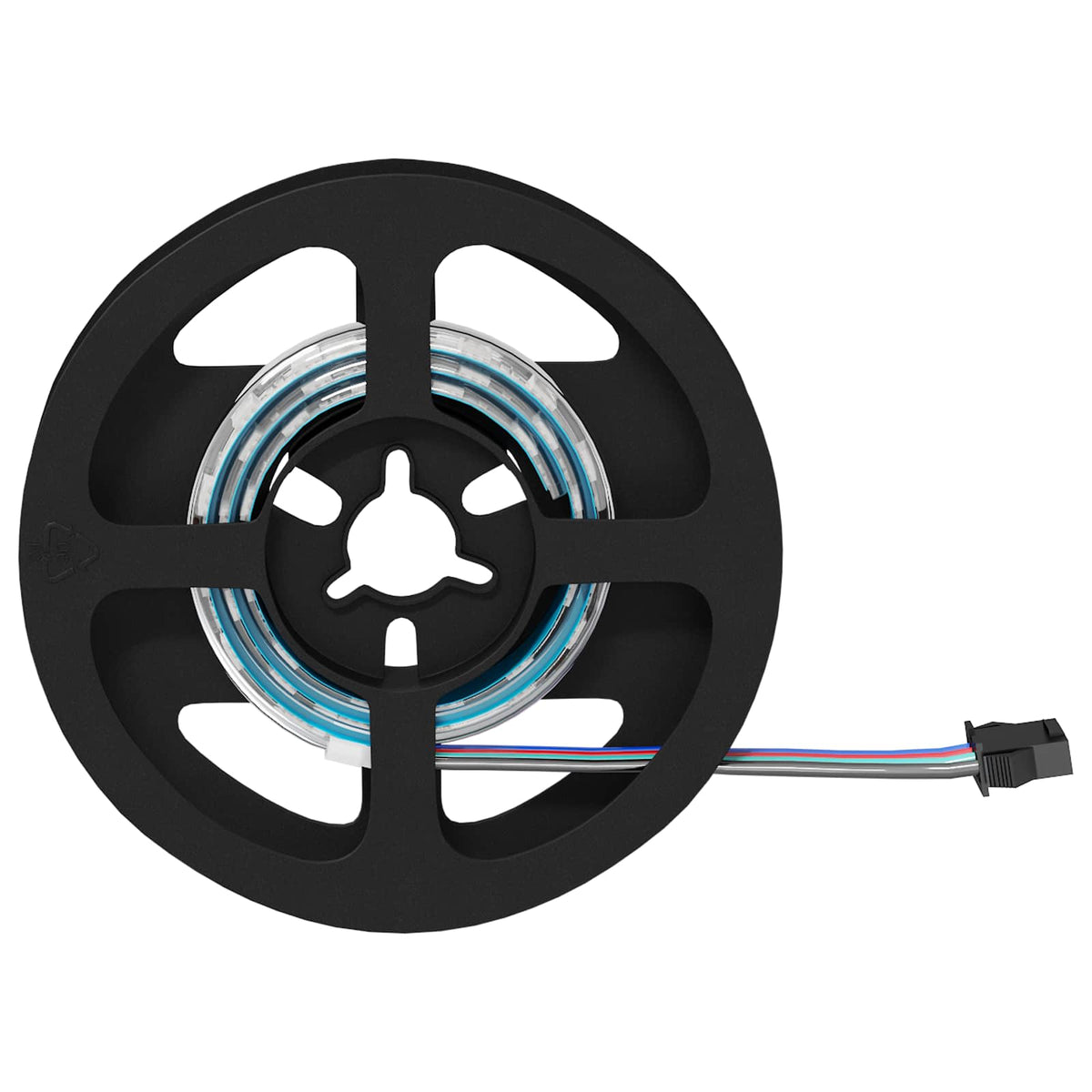 Vidaxl led-strip 2 st zwart en transparant koper en kunststof