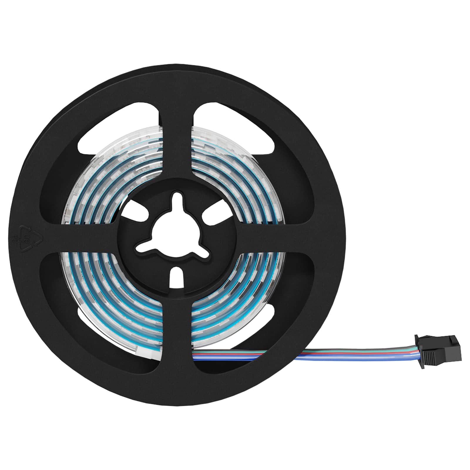 Vidaxl led-strip 2 st zwart en transparant koper en kunststof