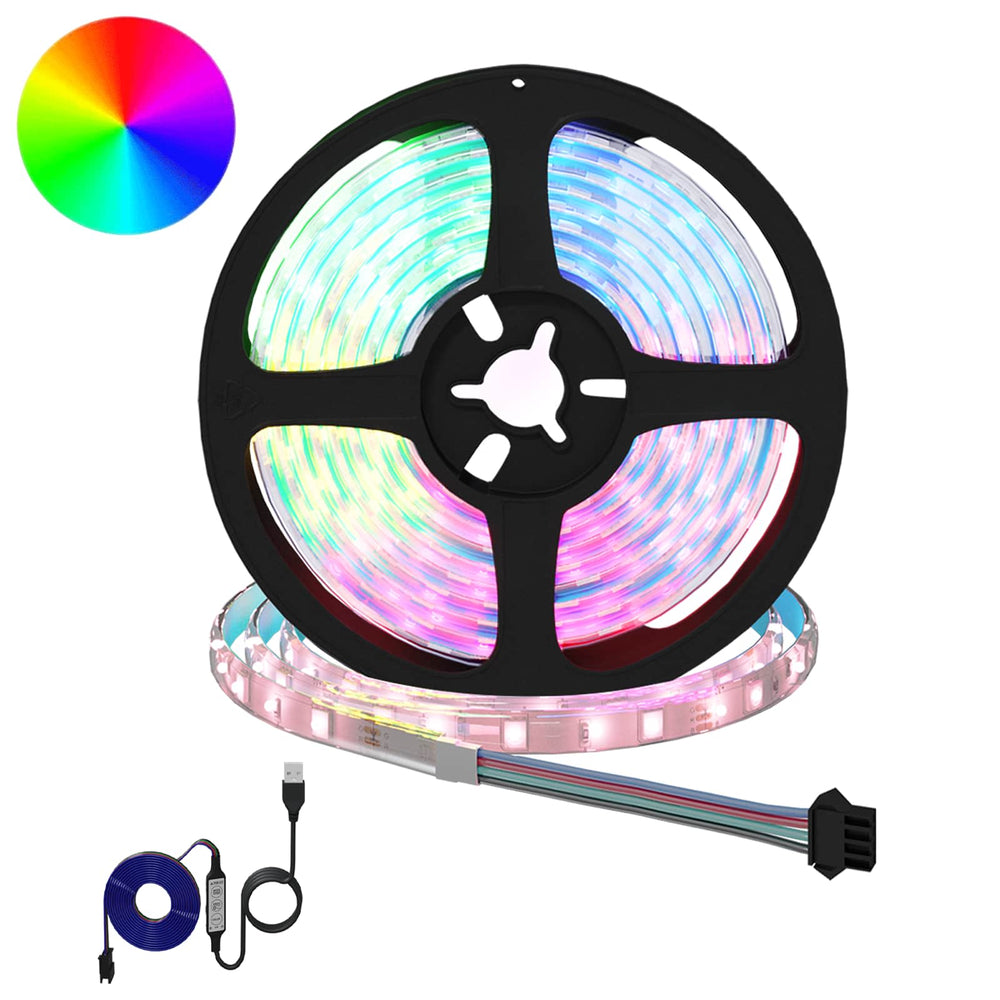 Vidaxl led-strip 2 pcs zwart en transparant 210 x 0,8 x 0,3 cm