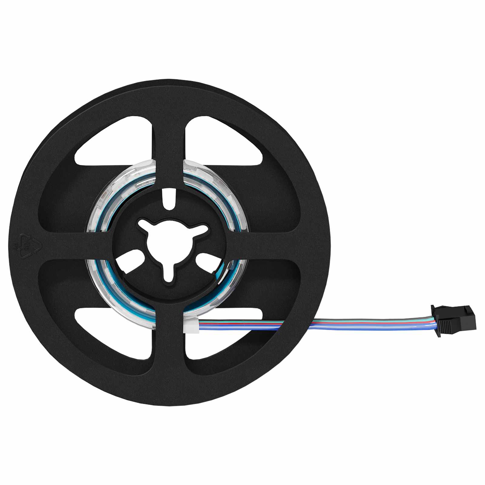 Vidaxl led-strip 2 st zwart en transparant koper en kunststof