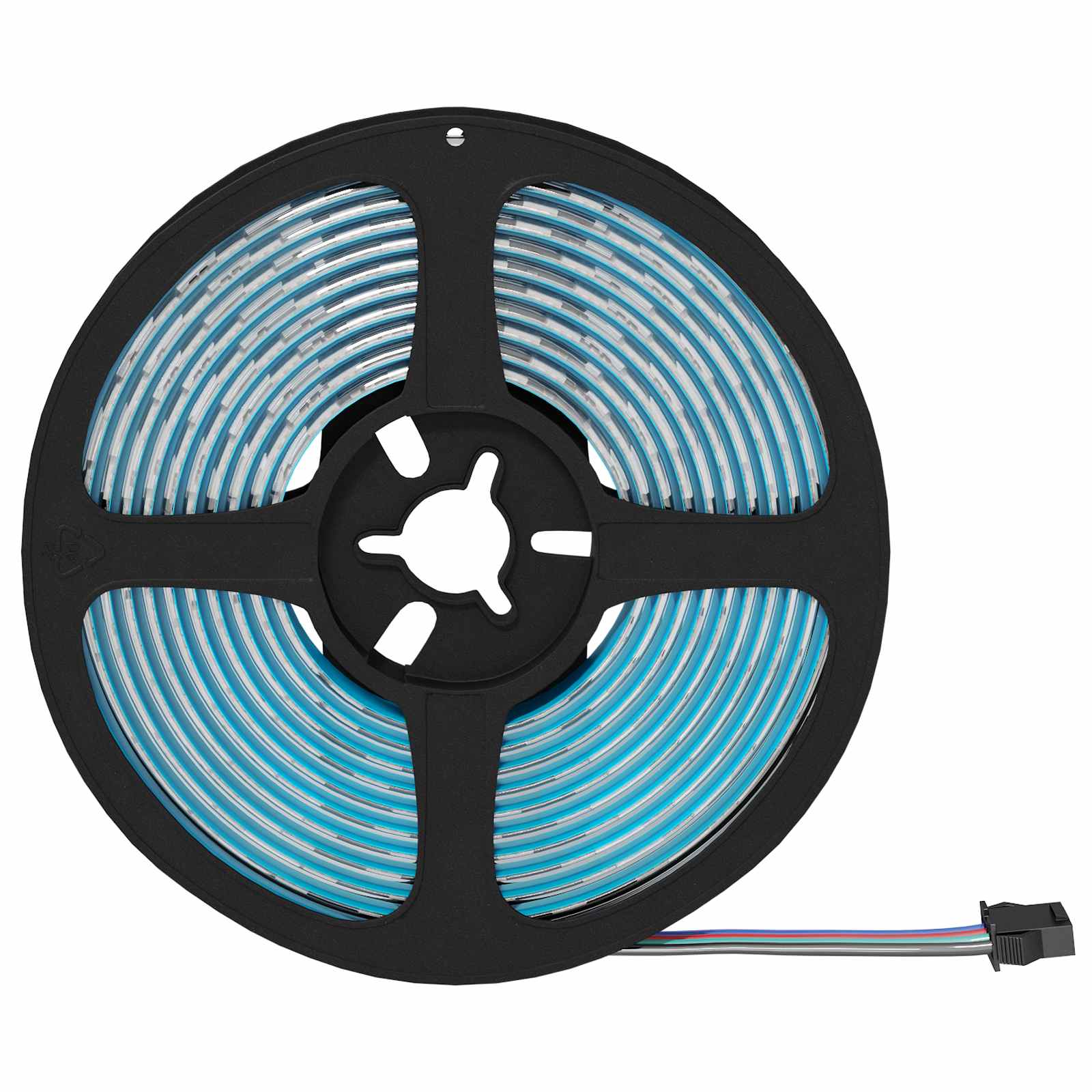 Vidaxl led-strip 2 st zwart en transparant koper en kunststof
