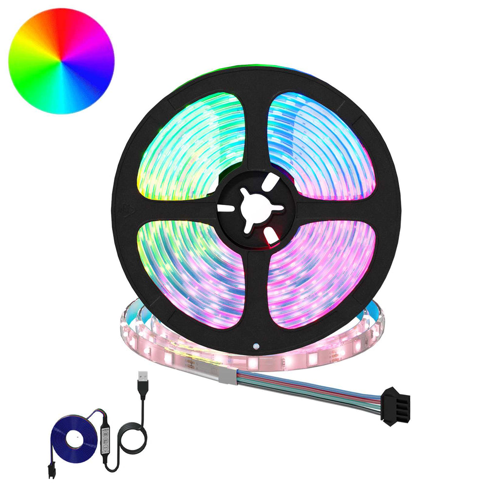 Vidaxl led-strip 2 pcs zwart en transparant 4700 mm koper en kunststof