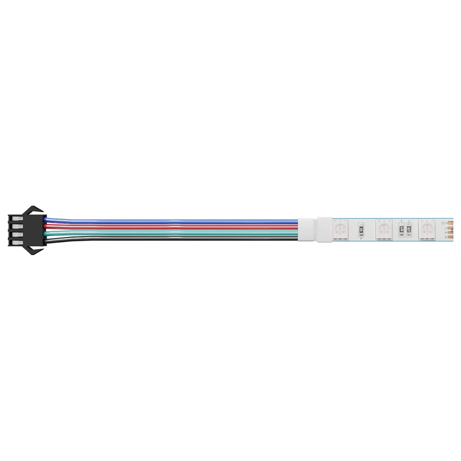 Vidaxl led-strip 2 st zwart en multikleur koper en kunststof