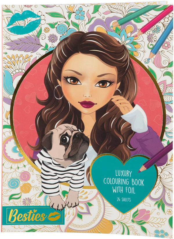 Grafix Besties Luxury Colouring Book A4