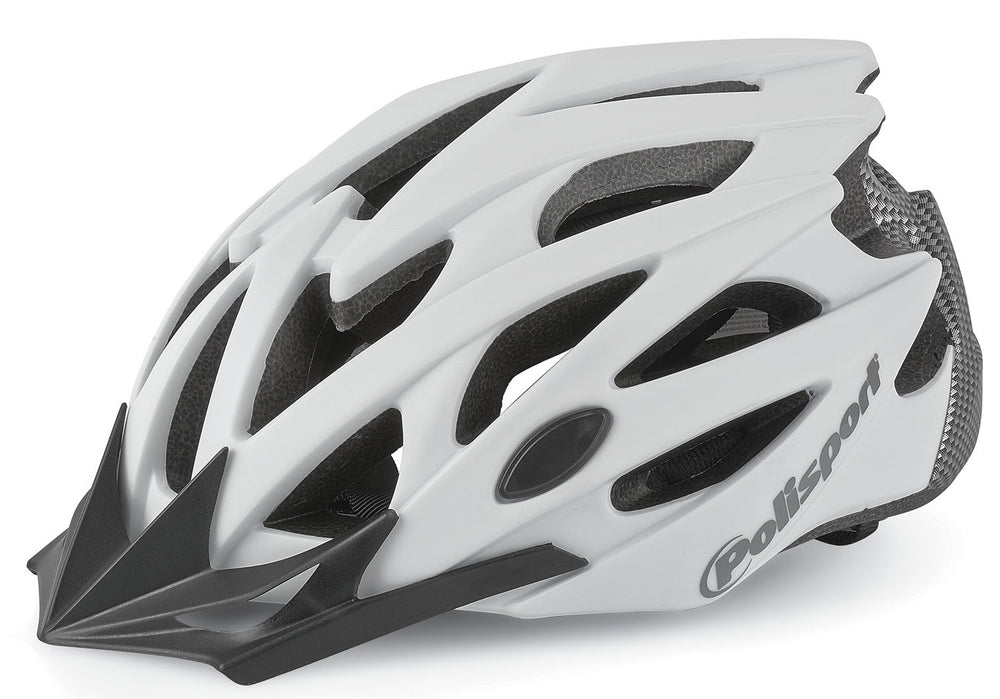Polisport twig fietshelm l 58-61cm wit mat carbon