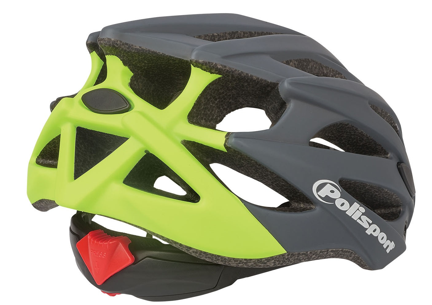 Casque de vélo Polisport Twig M 55-58 cm - gris foncé jaune fluo