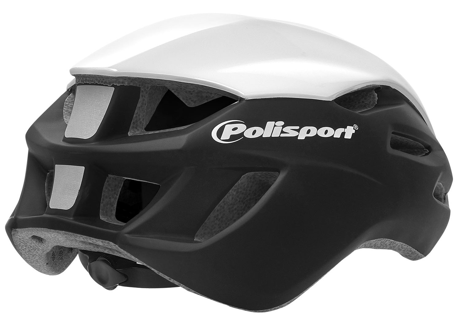 Casque de vélo Polisport Aero-R Medium 55-58 cm - noir mat blanc gris brillant