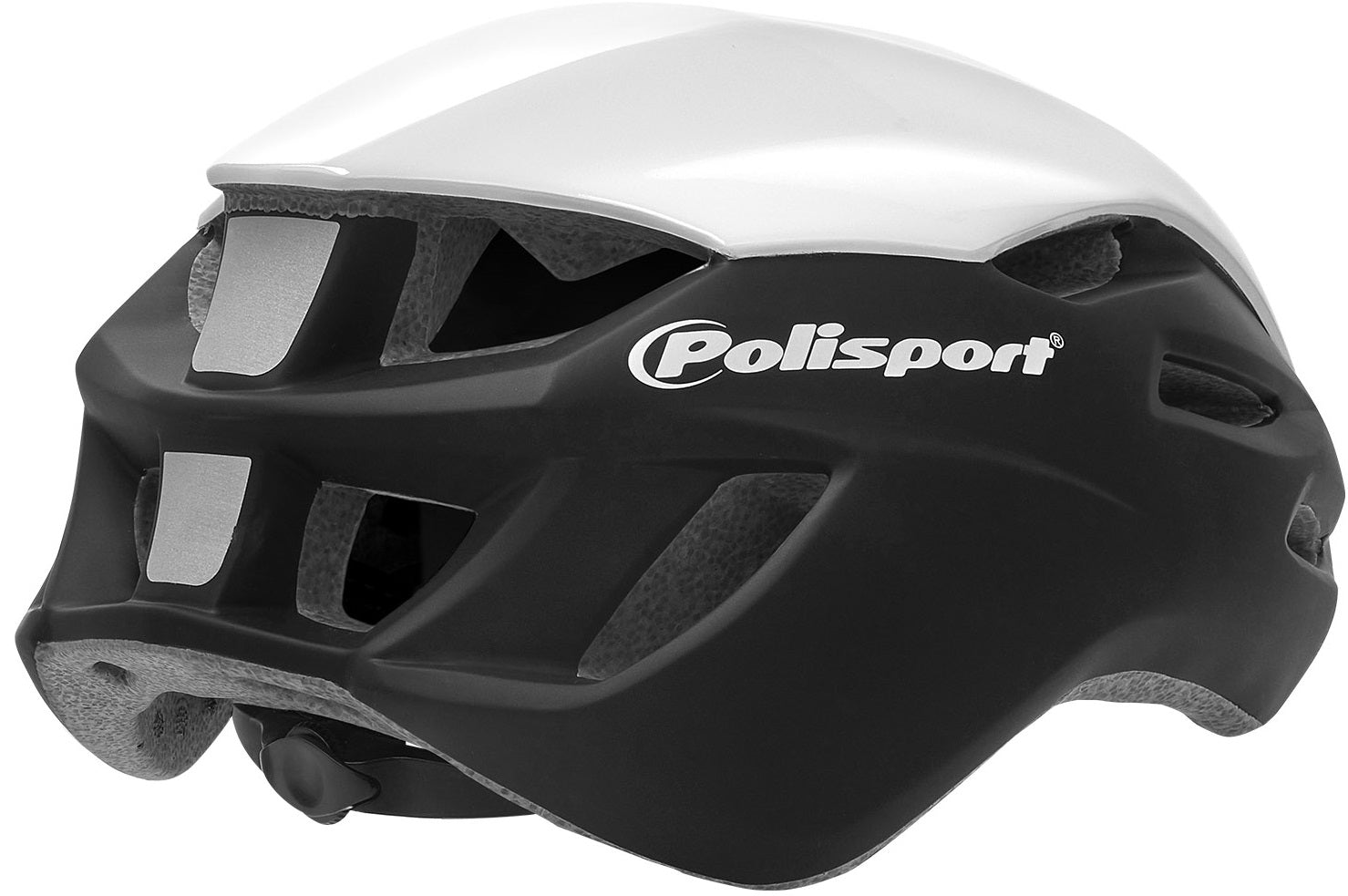 Casque de vélo Polisport Aero-R Large 58-61 cm - noir mat blanc gris brillant