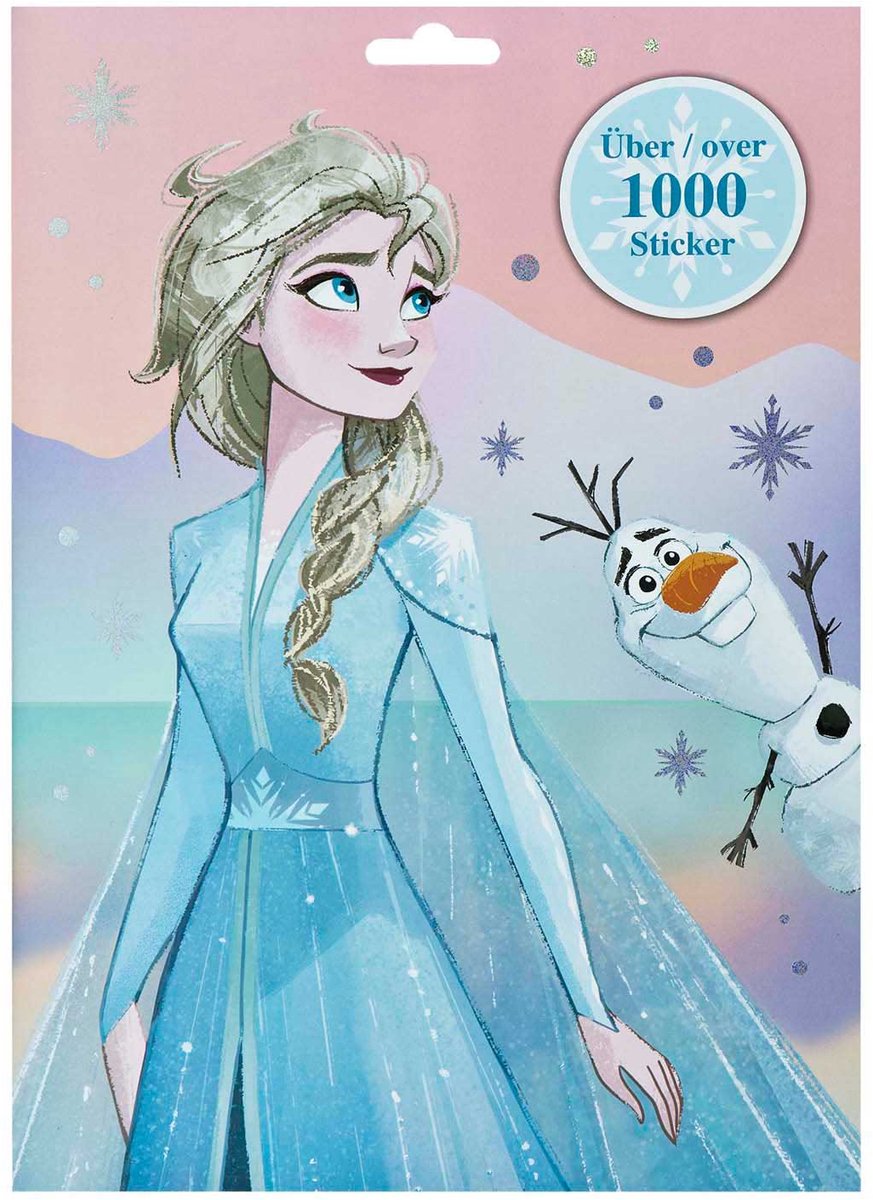Disney stickervellen frozen - 1000st.