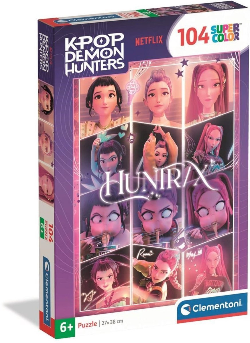 Stor clementoni kpop demon hunters 2 puzzel 104 stukjes (6031763)