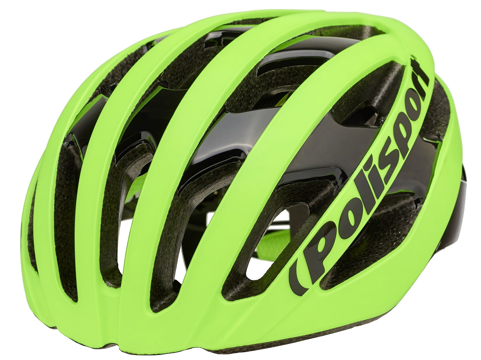 Casque de vélo Polisport Light Pro L 58-61 cm - jaune fluo mat noir